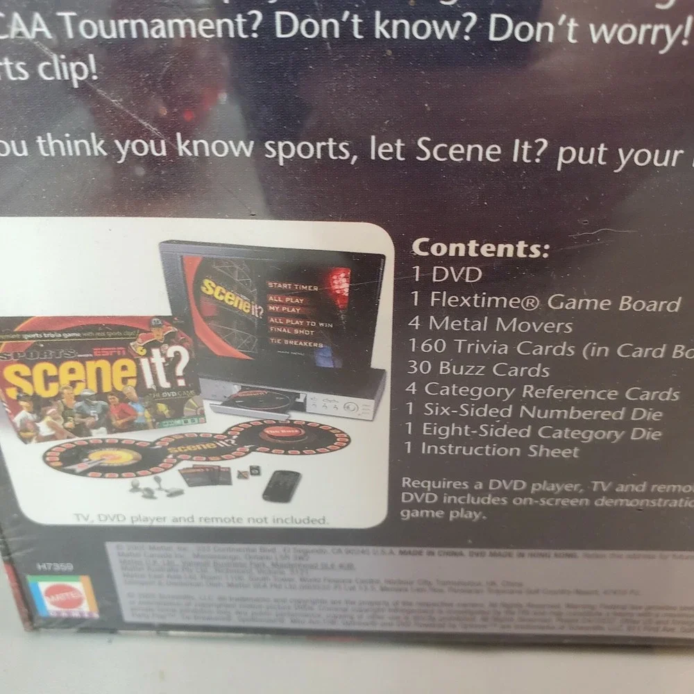 Scene It Sports Powered by ESPN The DVD Game Sports Trivia Brand New Sealed